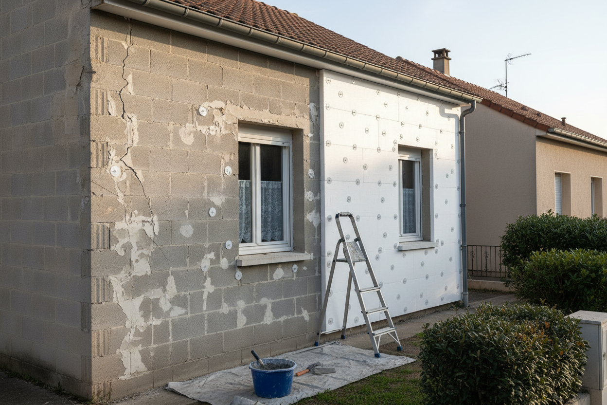 Isolation extérieure à Aix-en-Provence (ITE)